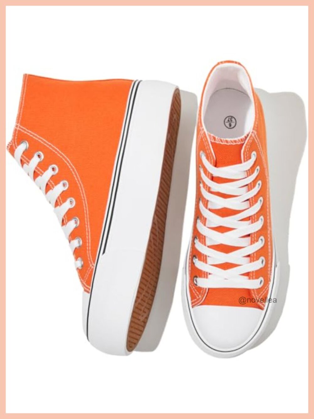 High Top Platform Canvas Sneakers Lace Up Casual Skate Shoes